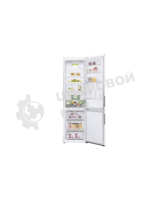 Холодильник LG GA-B509CQSL белый двухкамерный 277/107л морозилка снизу, No Frost