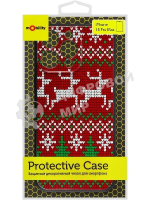 Чехол (клип-кейс) Redline для Apple iPhone 15 Pro Max mObility art черный (УТ000038150)