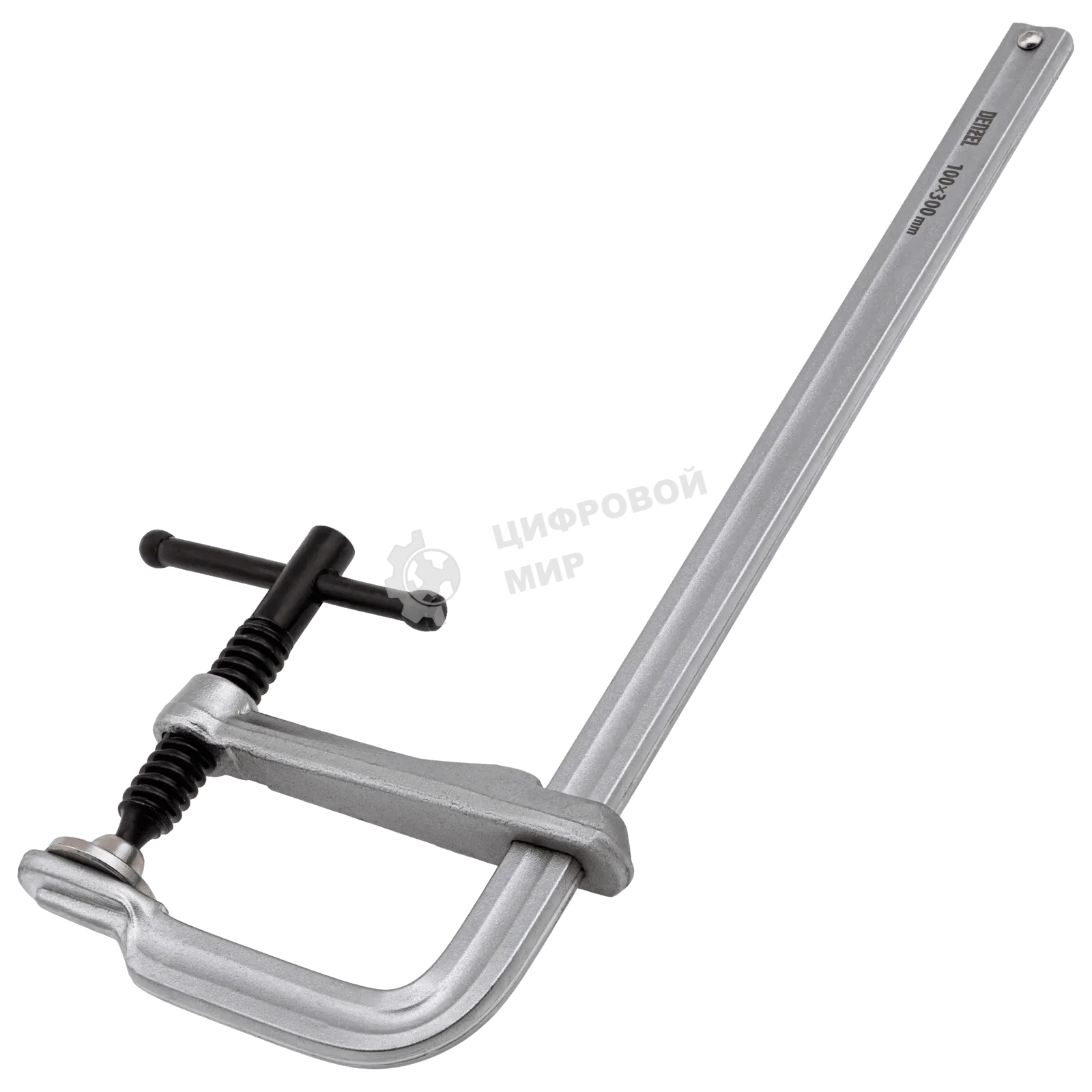 Струбцина Denzel F-образная, 100x300мм, кованая