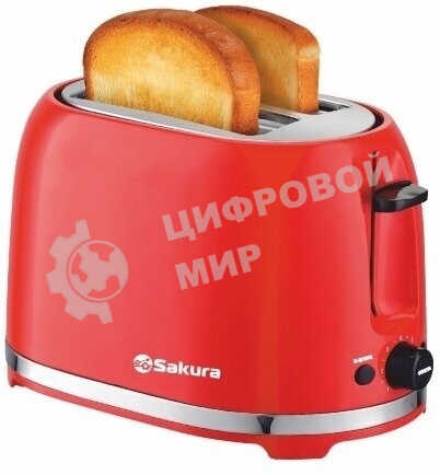 Тостер Sakura SA-7610R 850 Вт, красный