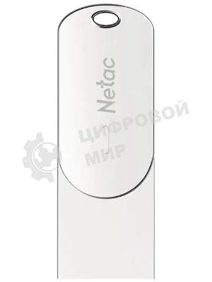 Флешка USB Netac U785C (NT03U785C-064G-32PN), 64Gb, USB 3.0/TypeC, R/W 110/45, серебристый