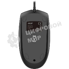 Комплект клавиатура+мышь Acer OCC500 проводной, USB, 1200 DPI, черный