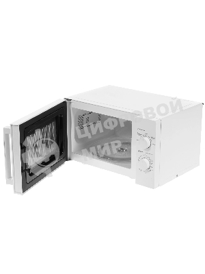 Микроволновая печь Midea MM720CY6-W белый, 20 л, 700 Вт, переключатели - поворотный механизм