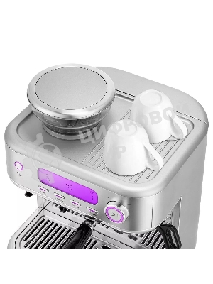 Кофеварка рожковая Kitfort КТ-7113 нержавеющая сталь, исп. кофе - молотый/зерновой, 2.3 л, 1770 Вт, 15 бар