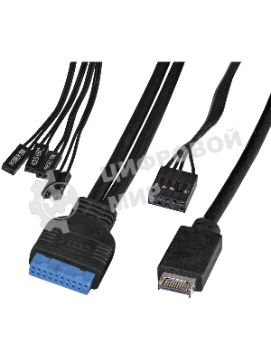 Компьютерный корпус Miditower ExeGate XP-332UC-UNS500 (ATX, БП UNS500 с вент. 12см, 2хUSB 3.0/1хTypeC, аудио, черный)