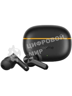 Наушники TWS Realme Buds T200 Lite черный, внутриканальные, Bluetooth, до 28 ч