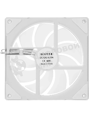 Вентилятор для корпуса Accord ACC-YF14 ARGb 140х140x25 белый 4-pin (ACC-YF14 ARGb белый) brown box