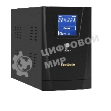 Источник бесперебойного питания ExeGate EX292633RUS SpecialPro Smart LLB-2200.LCD.AVR.1SH.2C13.RJ.USB 2200VA/1300W,LCD,AVR,1*Schuko+2*C13,RJ45/11,USB, металлический корпус, черный
