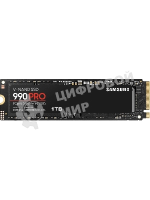 Накопитель SSD Samsung 990 PRO, 1000Gb, PCIe 4.0 x4, M.2 2280, NVMe, R/W 7450/6900