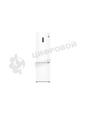 Холодильник LG GA-B509CQSL белый двухкамерный 277/107л морозилка снизу, No Frost