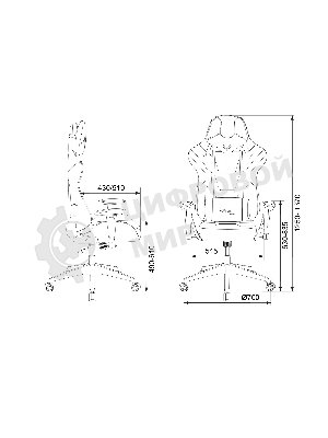 Кресло Бюрократ VIKING 4 AERO BLACK EDITION черный, экокожа, 120 кг, механизм качания