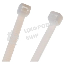 Нейлоновые стяжки Fortisflex КСС 5х300 мм белый 100 штук