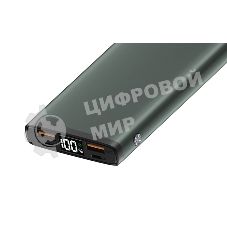 Портативный аккумулятор OLMIO QL-10, 10000mAh, 22.5W, QuickCharge3.0/PowerDelivery, LCD, серый