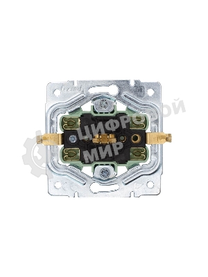 Розетка 2-м LEZARD СП OSEN с заземл. ПБТ, механизм, черный бархат 743-4200-127B