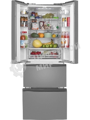 Холодильник Maunfeld MFF180NFSE01 нержавеющая сталь трехкамерный 224/113л морозилка снизу, No Frost