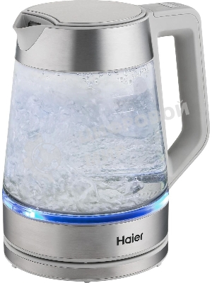 Чайник электрический Haier HK-501 1.7л. 2400Вт серый корпус: стекло/пластик (TD0036930RU)