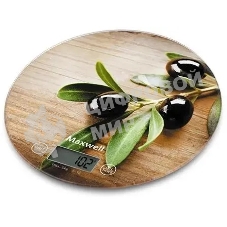 Весы кухонные электронные Maxwell MW-1468(BN) 5 кг, пластик, рисунок