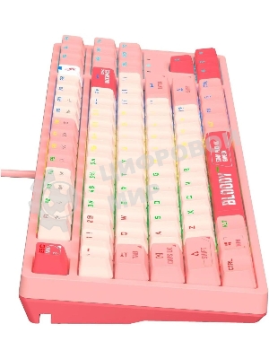 Клавиатура проводная A4Tech Bloody S87 Energy (S87 USB ENERGY PINK) USB розовый