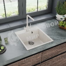 Кухонная мойка Maunfeld Perla 460 MFQS-460W кремовый