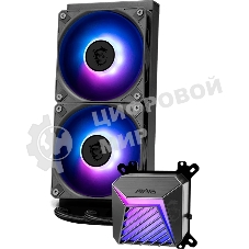 Система жидкостного охлаждения MSI MAG CORELIQUID A15 240 черный 120мм алюминий+медь 2050rpm 28.7db 4-pin
