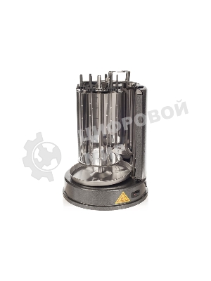 Шашлычница электрическая Kitfort KT-1404, 1400Вт серебристый