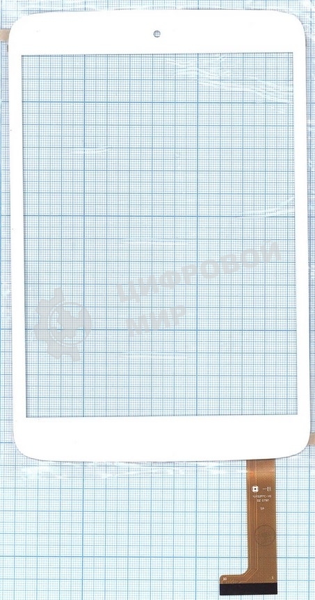 Сенсорное стекло (тачскрин) OLM-080A0241-PG. белое