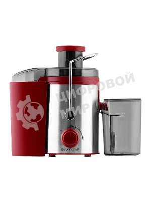 Соковыжималка GALAXY LINE GL 0816 красный/серебристый, центробежная, 850 Вт, 550 мл, механическое