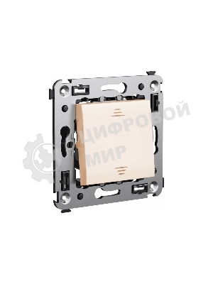 Выключатель одноклавишный DKC Avanti Ванильная дымка