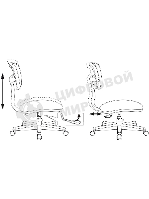 Кресло Бюрократ CH-W299 белый, сетка, 120 кг