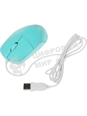 Мышь проводная Defender Azora MB-241 голубой, 1200 dpi, USB, кнопки - 3