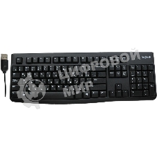 Клавиатура проводная Logitech K120 for business, USB черный (неоригинальная гравировка)