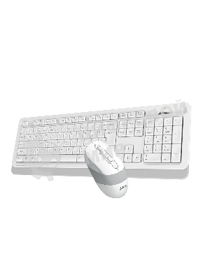 Комплект клавиатура+мышь A4Tech FStyler FG1010 беспроводной, USB, 2000 DPI, белый/серый