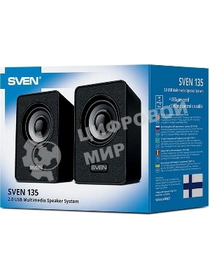 Акустическая система SVEN 135, черный (6 Вт, питание USB)