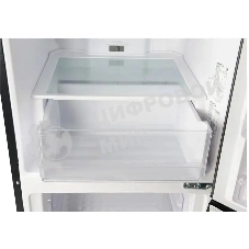 Холодильник Hitachi R-B410PUC6 BBK черный двухкамерный 215/105л морозилка снизу, No Frost