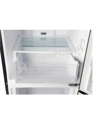 Холодильник Hitachi R-B410PUC6 BBK черный двухкамерный 215/105л морозилка снизу, No Frost