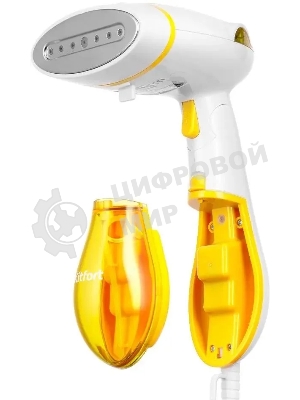 Отпариватель Kitfort КТ-9191-1 белый/желтый, 1300 Вт, 22 г/мин, 140 мл