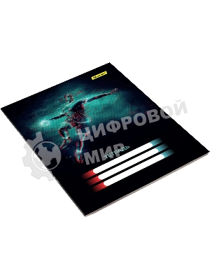 Набор тетрадей Silwerhof 2001670 18 листов, клетка, A5, Спорт 4 дизайна, мелованный картон, водный лак, скрепка (упаковка: 4шт)