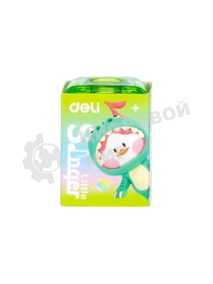 Точилка для карандашей ручная Deli EH552 Little Singer, 1 отверстие, пластик, ассорти, коробка