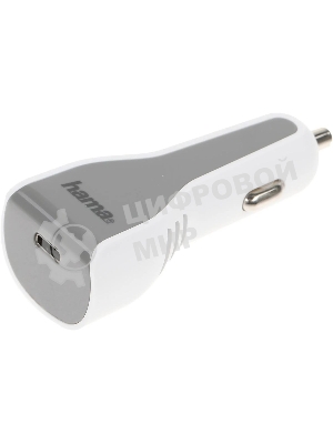 Комплект зарядное устройство Hama H-183317 3A PD для Apple кабель Apple Lightning/Type-C белый