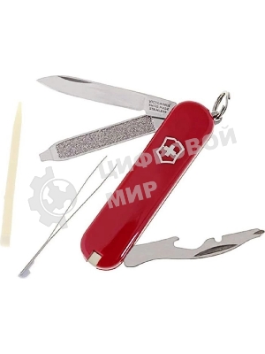 Нож-брелок Rally 0.6163.P 58мм 9 функций, красный, в блистере