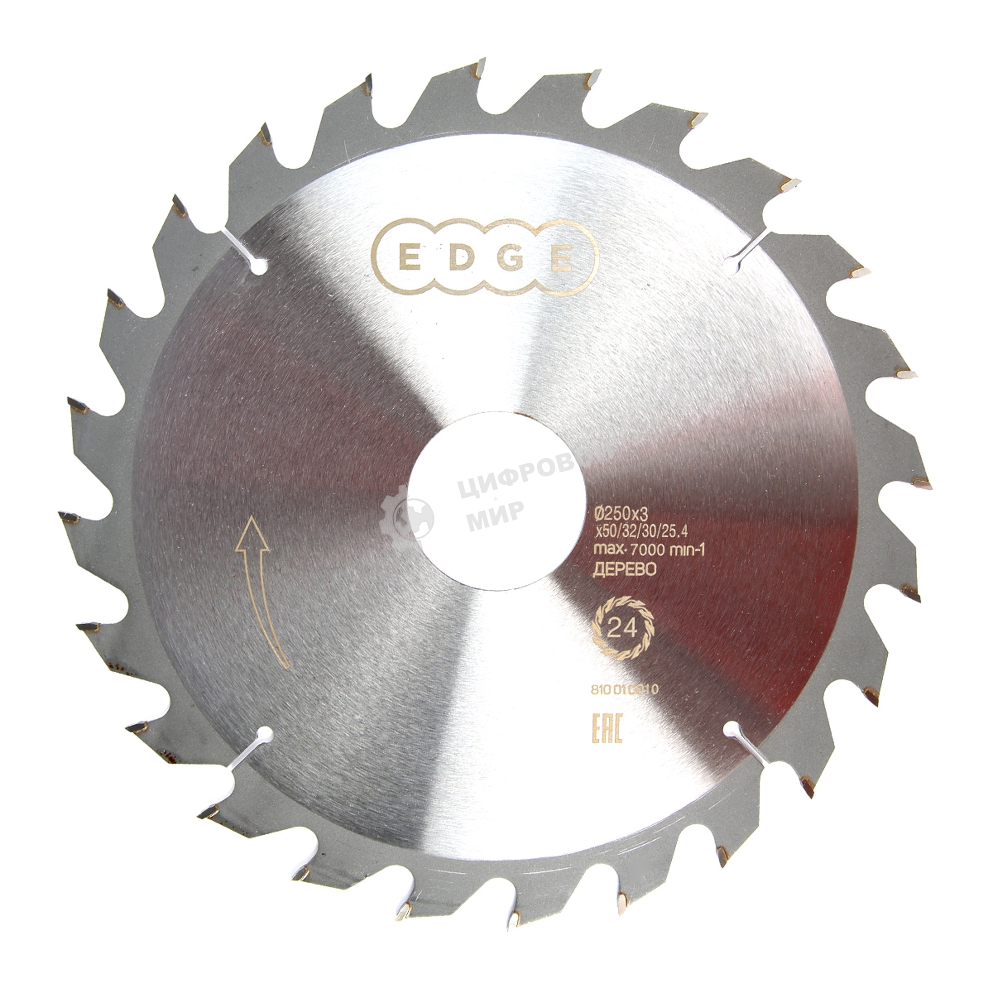 Диск EDGE by PATRIOT пильный по дереву 250х24х50/32/30/25,4