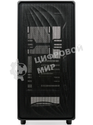 Компьютерный корпус без блока питания HSPD M510, Mesh Mid Tower, черный, TG, 0.5 SPCC, no fans ATX, mATX, mITX 180/280/160мм 1x2.5