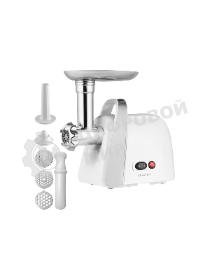 Мясорубка электрическая Galaxy Line GL 2421 белый, 1600 Вт, 1.5 кг/мин, реверс, защита от перегрузки, металлический лоток, насадки - 5