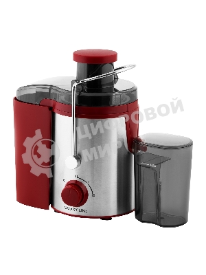 Соковыжималка GALAXY LINE GL 0816 красный/серебристый, центробежная, 850 Вт, 550 мл, механическое