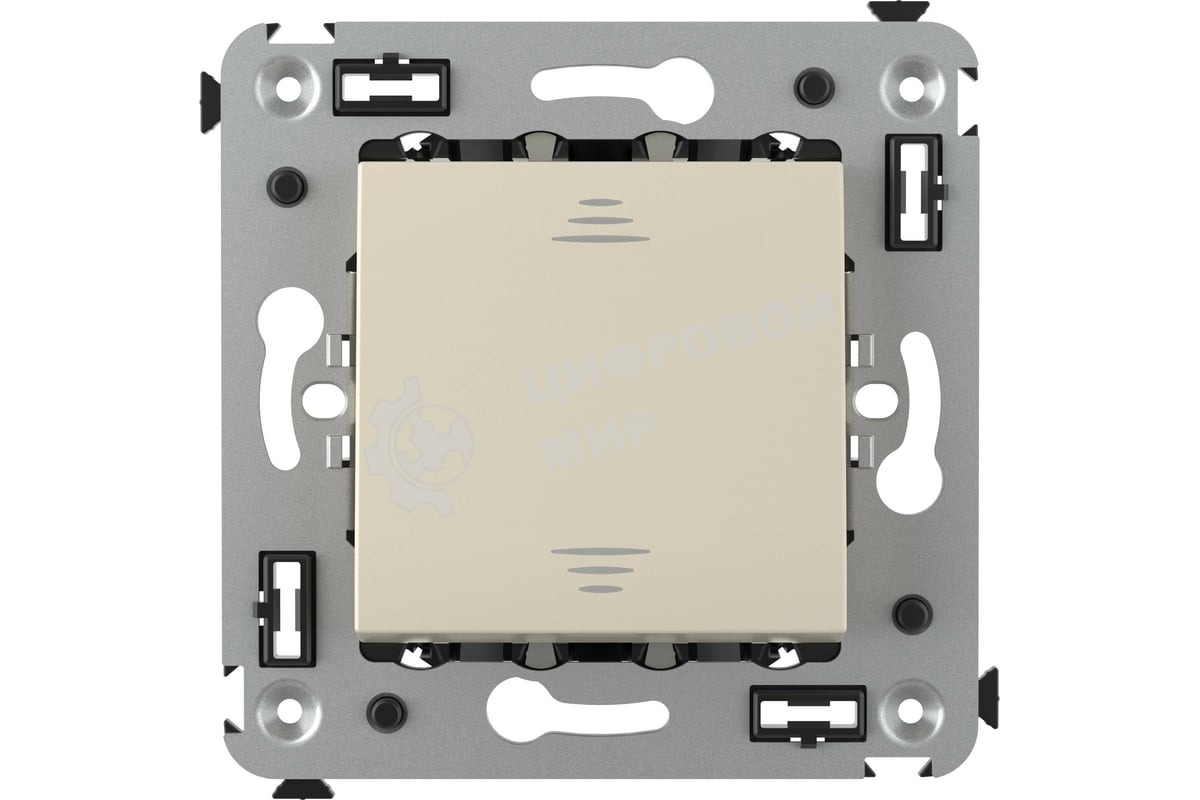 Выключатель одноклавишный DKC Avanti Ванильная дымка