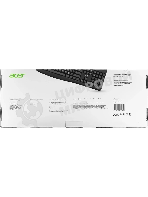 Клавиатура проводная Acer OKW301 (ZL.KBDCC.01A), USB, черный