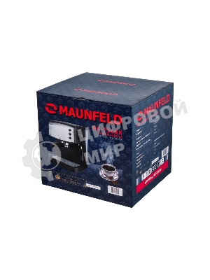 Кофеварка рожковая Maunfeld MF-734BK черный, исп. кофе - молотый/чалды, 1.5 л, 850 Вт, 15 бар