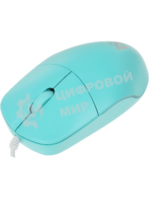 Мышь проводная Defender Azora MB-241 голубой, 1200 dpi, USB, кнопки - 3