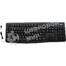 Клавиатура проводная Logitech K120 for business, USB черный (неоригинальная гравировка)