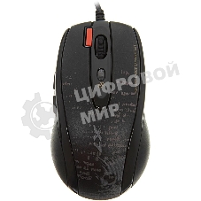 Мышь проводная A4Tech F5 черный, 3000 dpi, USB, кнопки - 7